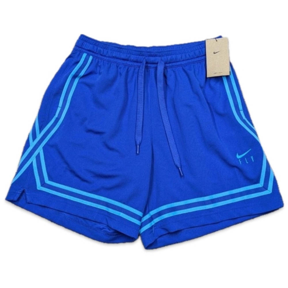 NWT [Nike] Fly Crossover 5" Blue Drawstring Basketball Shorts Women's S M or L - Picture 8 of 11